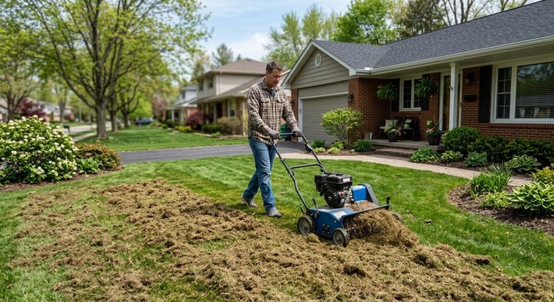 Residential Lawn Aeration Service