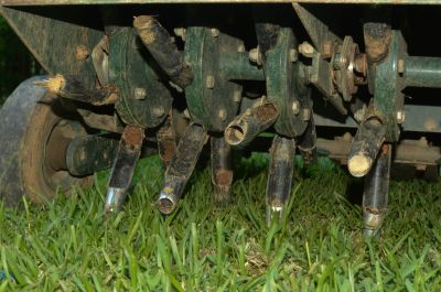 Lawn Aeration Equipment Setup