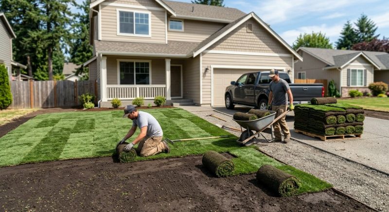 Ryegrass Sod Installation in Ventura County, CA